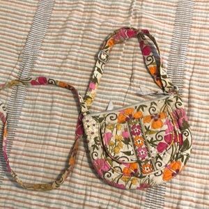 Vera Bradley small crossbody bag vintage floral print